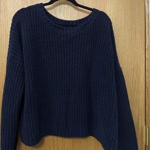 Black Express chunky knit sweater